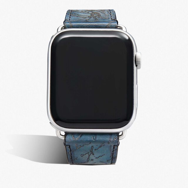 Bracelet Apple Watch En Cuir Venezia, STONE DENIM, hi-res 1