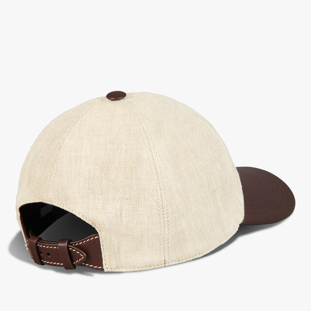 Linen Baseball Cap, SHADES OF BEIGE , hi-res 2