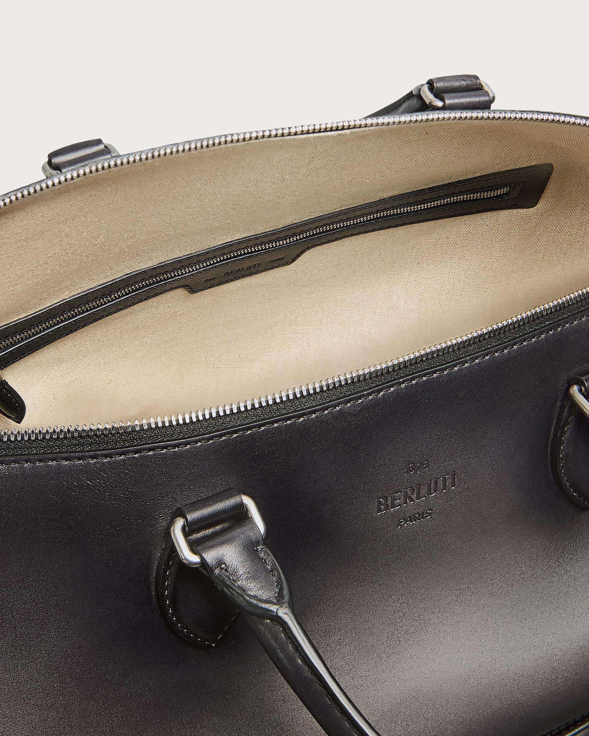 Toujours Soft Zipped Bag Travel Bag, Nero Grigio, hi-res