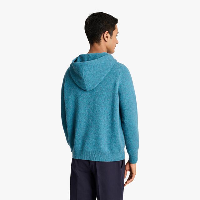 Andy Bar Cashmere Zip Up Hoodie, GREYISH TURQUOISE, hi-res 3