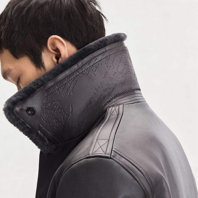 Patina Flight Jacket, WARM PURPLE GREY, hi-res 5