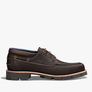 Grand Chemin Leather Derby, DARK BROWN, hi-res