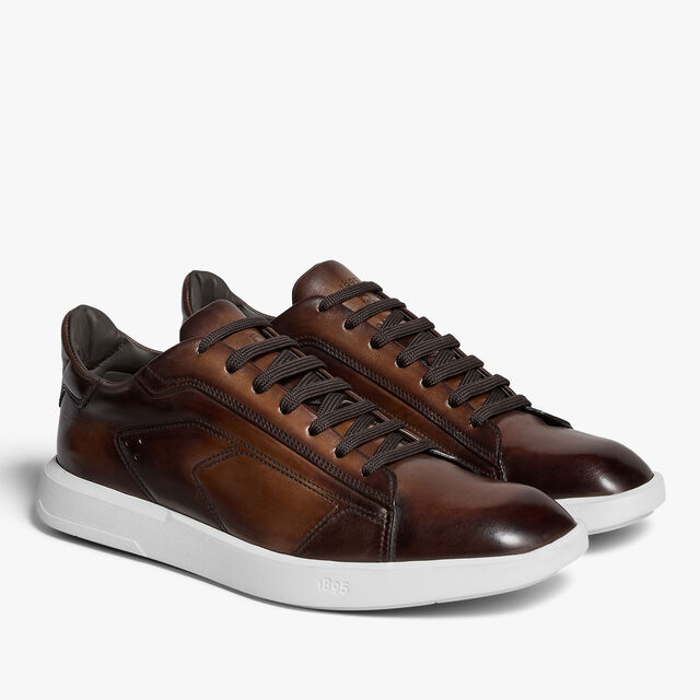 Stellar Venezia Calf Leather Sneaker, MARRONE INTENSO, hi-res 4