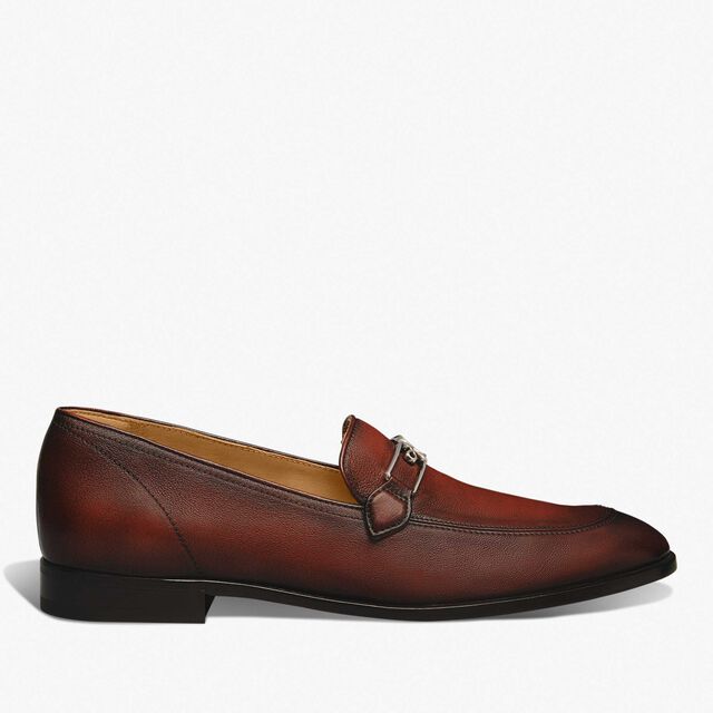 B Volute Leather Loafer, MATTONE, hi-res 1