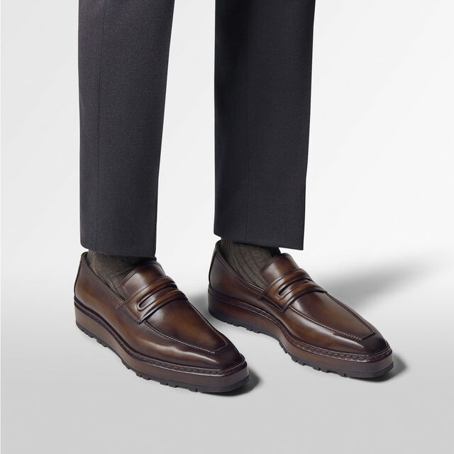 Andy Alto Leather Loafer, MARRONE INTENSO, hi-res 7