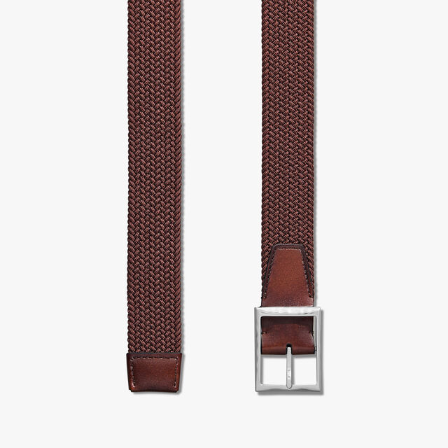 Classic Braided Fabric 35 mm Belt, DARK TOFFEE, hi-res 2