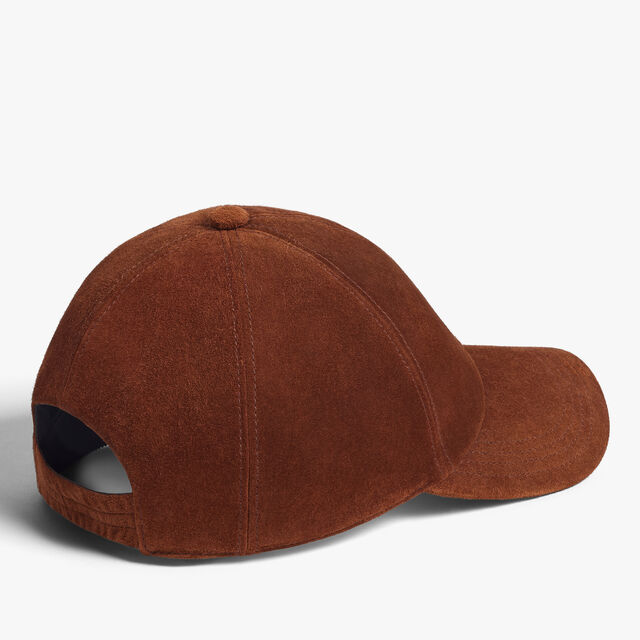 Berluti Thabor Suede Baseball Cap, CHESTNUT, hi-res 2