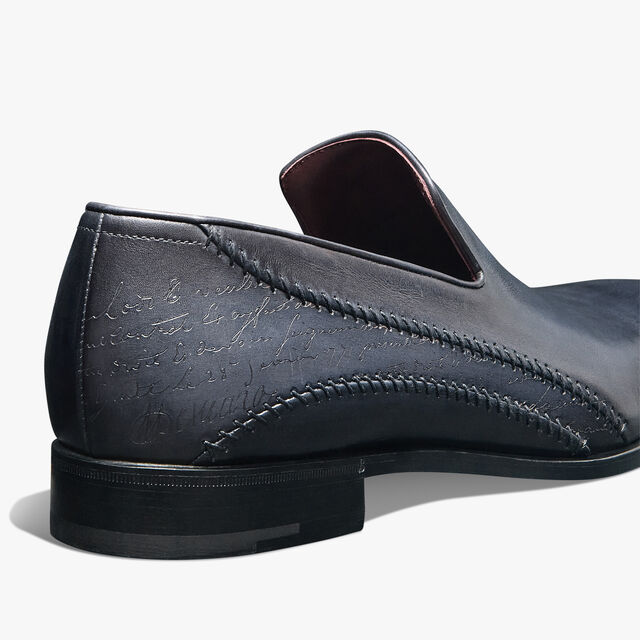 Rapiécé-Reprisé Scritto Leather Slipper, LUNA PIENA, hi-res 2
