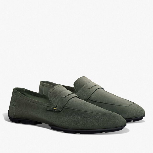Lorenzo Drive Camoscio Leather Loafer, FORESTA, hi-res 2