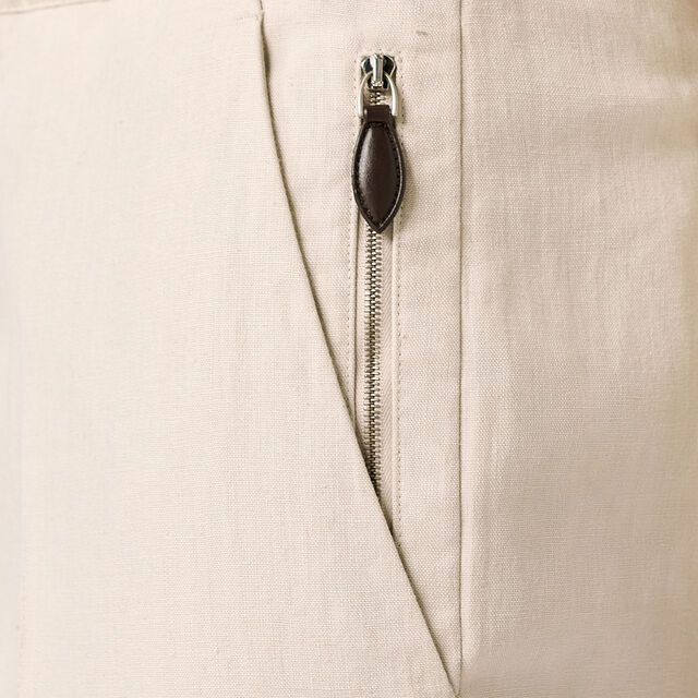 Linen Drawstring Pants, SAND LINEN, hi-res 5