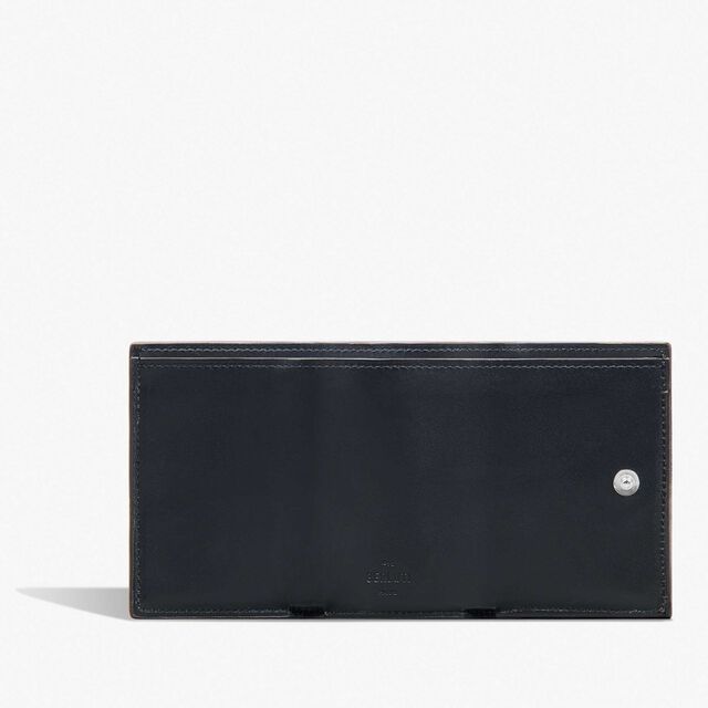 Acajou Scritto Leather Wallet, CACAO INTENSO, hi-res 3