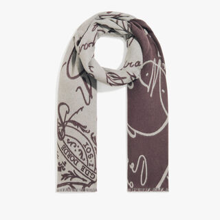 Wool Scritto Scarf, ANTHRACITE, hi-res