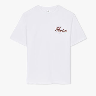 SMALL EMBROIDERED LOGO T-SHIRT, BLANC OPTIQUE, hi-res