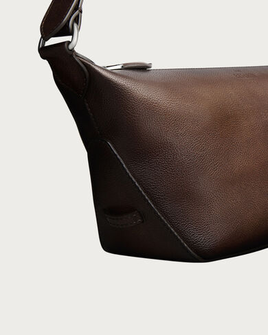 Toujours Soft Zipped Hobo XS Messenger, Soft Brown, hi-res