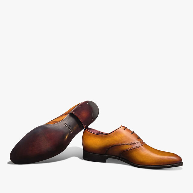 Rapiécé-Reprisé Scritto Leather Oxford, ICE GOLD, hi-res 4