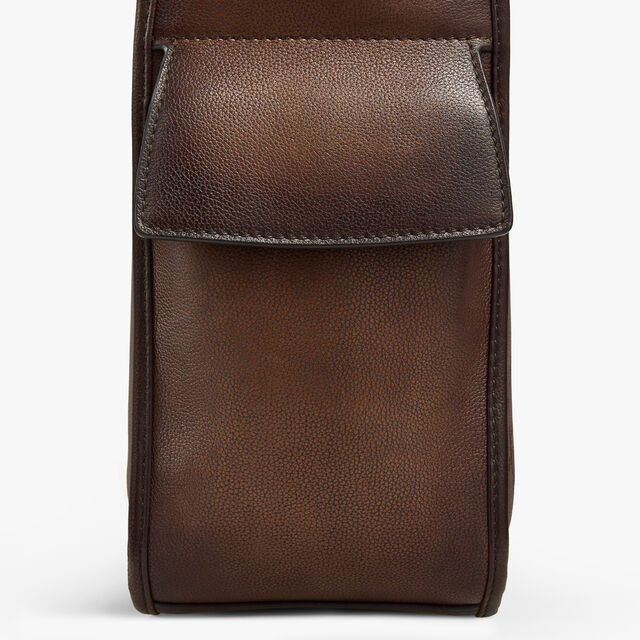 Périple Hobo In Scritto Leather, SOFT BROWN, hi-res 8