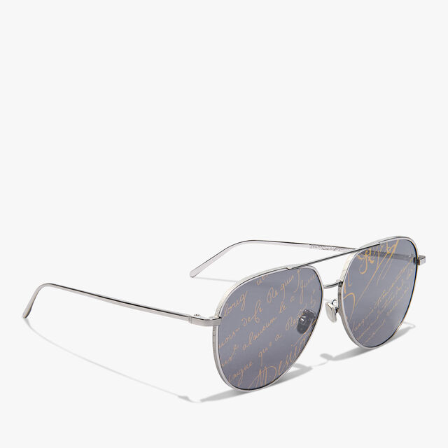 Glint Metal Sunglasses, BLACK GOLD + SCRITTO GOLD, hi-res 2