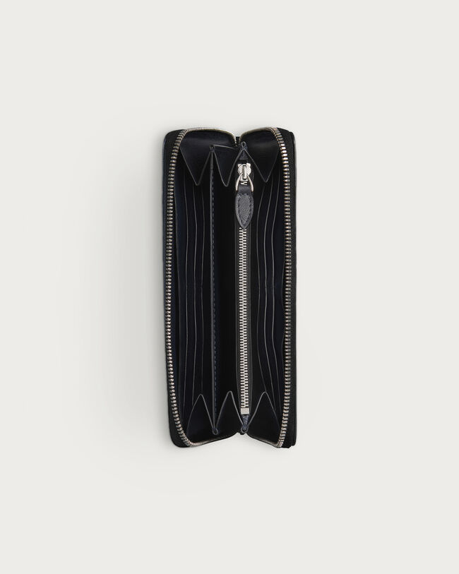 Itauba Long Zipped Wallet, Indigo Denim, hi-res
