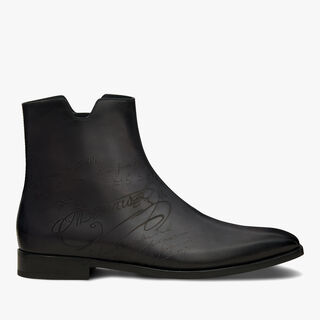 Demesure Scritto Leather Boot, NERO GRIGIO, hi-res