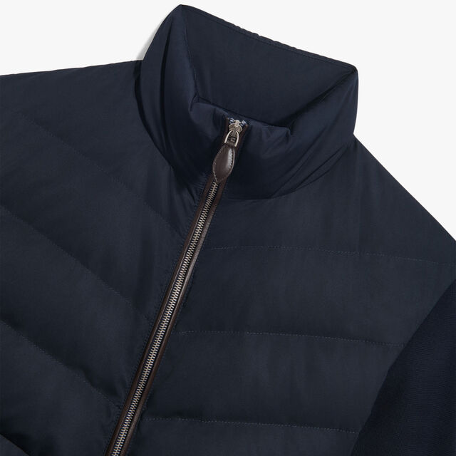 Wool & Nylon Mix Material Blouson, BLUE WINTER NIGHT, hi-res 6