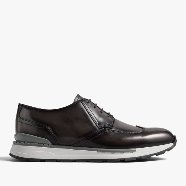 Fast Track Leather Sneaker, NERO GRIGIO, hi-res 1