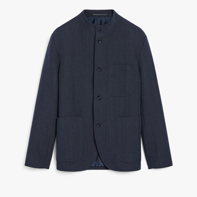 Wool Gabardine Forestière, BLUE INDIGO, hi-res 1