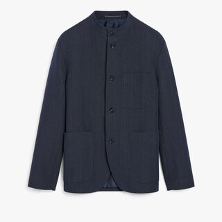 Wool Gabardine Forestière, BLUE INDIGO, hi-res