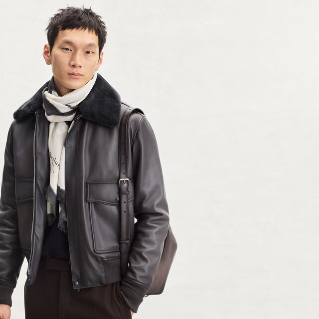 Patina Flight Jacket, WARM PURPLE GREY, hi-res 2