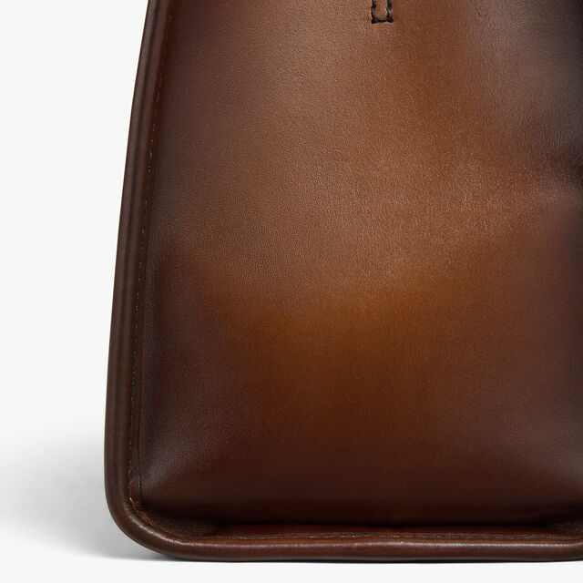 E'Mio Scritto Leather Briefcase, CACAO INTENSO, hi-res 8
