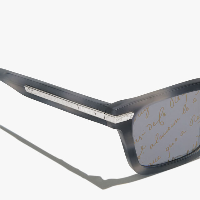 Radiant醋酸纤维太阳眼镜, LIGHT ALUMINIO + MIRROR SCRITT, hi-res 3