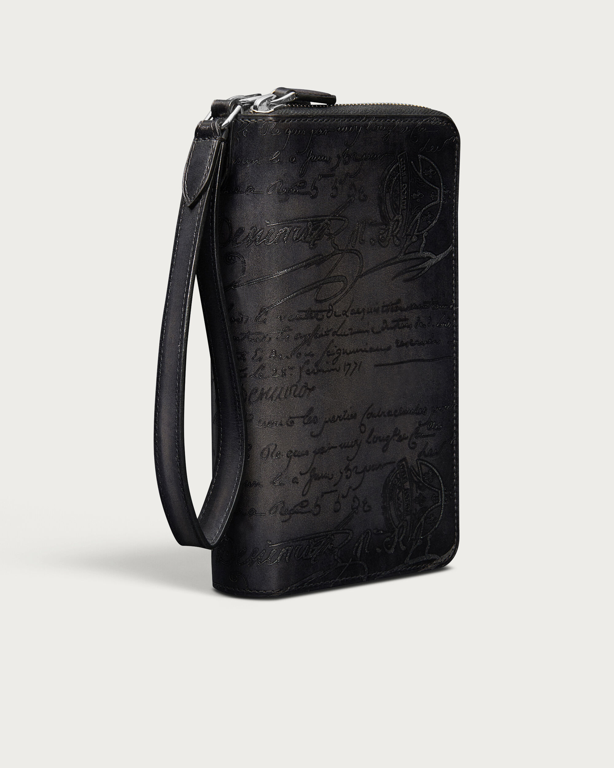 Tali Maxi Zipped Pouch, Nero Grigio, hi-res