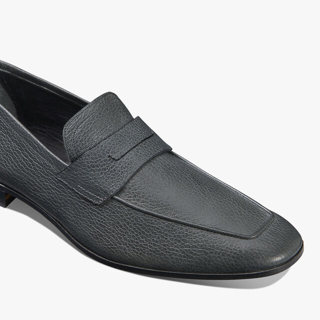 Lorenzo Goat Leather Loafer, CARBON GREY, hi-res 5