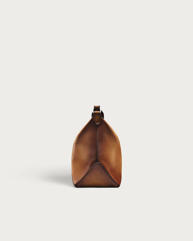 Toujours Soft Zipped Hobo Messenger, Ice Gold, hi-res