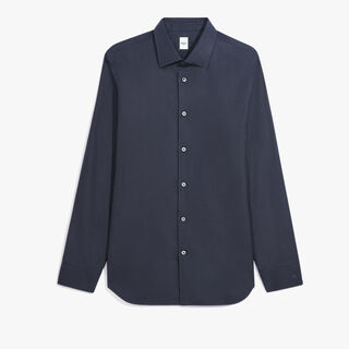 Alessandro Oxford Scritto Shirt, COLD NIGHT BLUE, hi-res