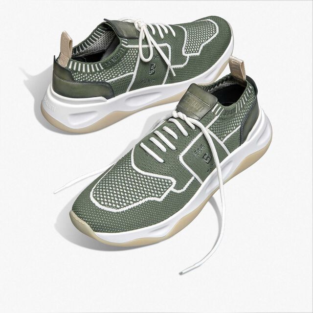 Shadow Knit And Leather Sneaker, MINT GREEN, hi-res 8