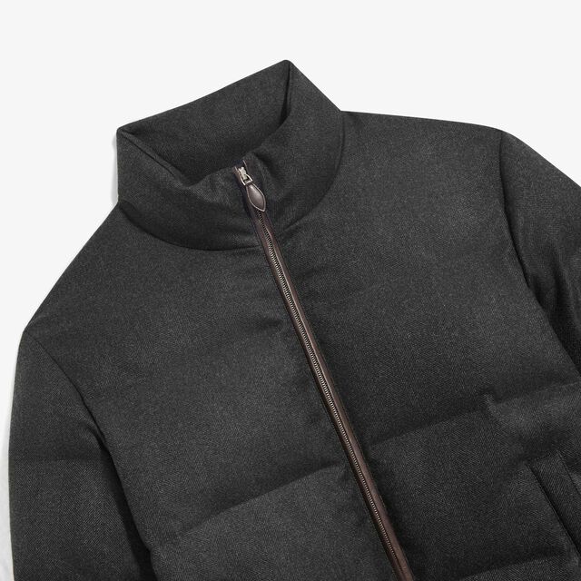 Wool Herringbone Puffer Jacket, MIDNIGHT GREY, hi-res 6