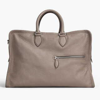 Overnight Leather Travel bag, TAUPE, hi-res