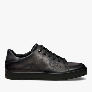 Playtime Scritto Leather Sneaker, NERO GRIGIO, hi-res