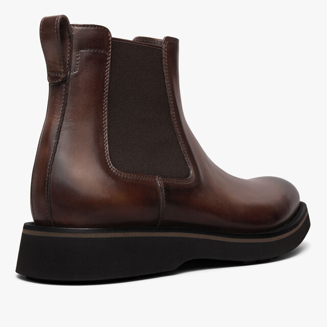 Alessio Venezia Calf Leather Chelsea Boot, MARRONE INTENSO, hi-res 5