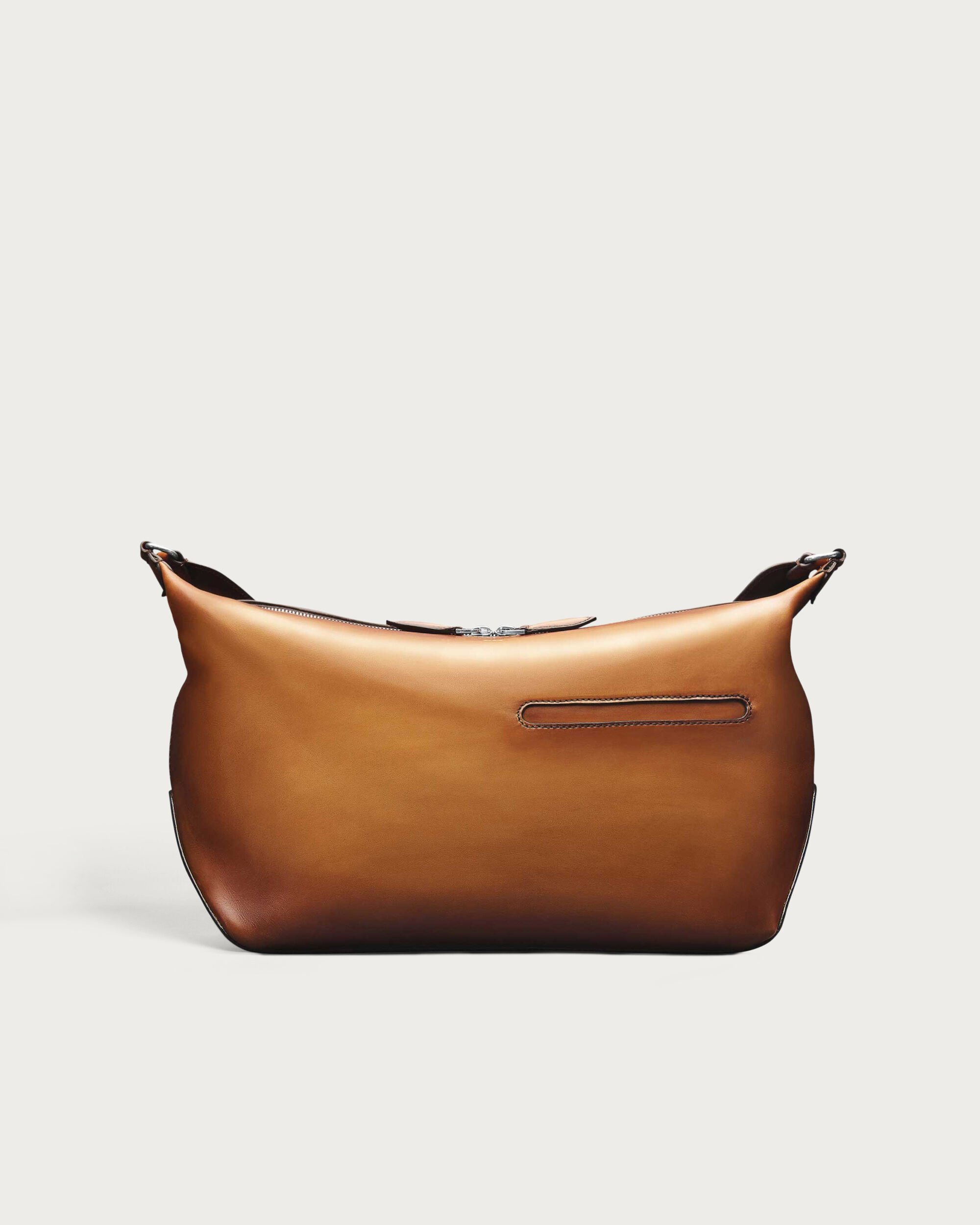 Toujours Soft Zipped Hobo Messenger, Ice Gold, hi-res
