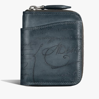 Wapa Gradiant Scritto Leather Coin Purse, BLU MINERALE, hi-res