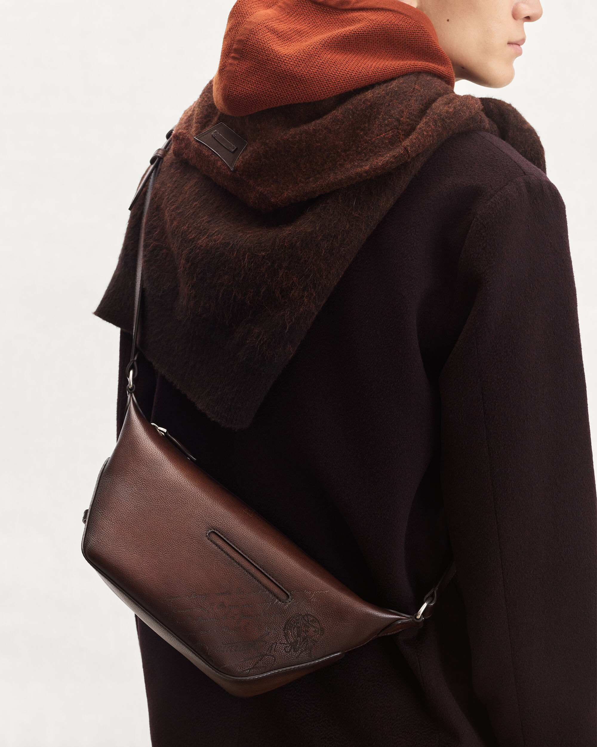 Toujours Soft Zipped Hobo XS Messenger, Soft Brown, hi-res