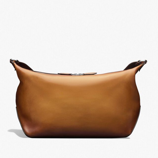 Toujours Soft Zipped Hobo Leather Messenger, ICE GOLD, hi-res 4