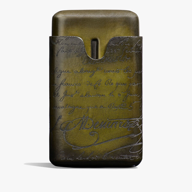 Cigar Case 4 Scritto Leather, NERO CAVIAR, hi-res 2
