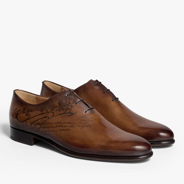 Alessandro Galet Scritto Leather Oxford, TOBACCO BIS, hi-res 4