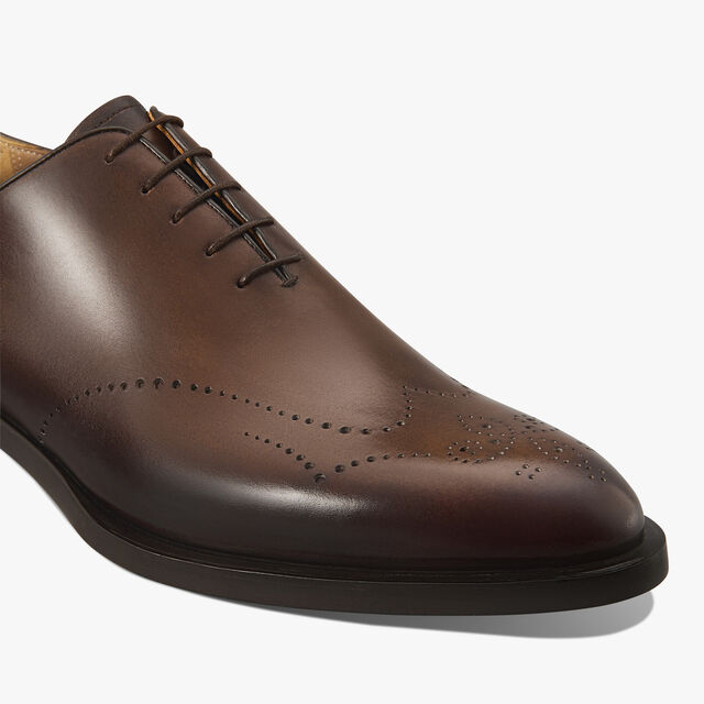 Ajouré Equilibre Venezia Calf Leather Oxford, MARRONE INTENSO, hi-res 6