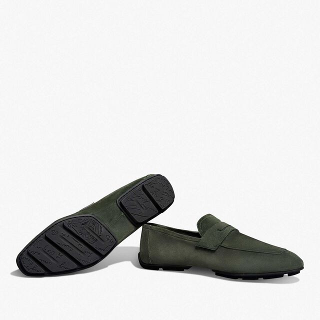 Lorenzo Drive Camoscio Leather Loafer, FORESTA, hi-res 4