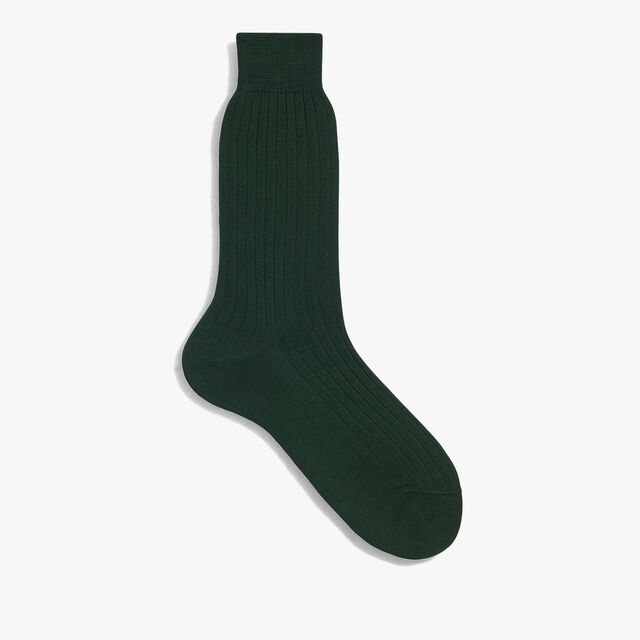 Alessandro Cotton Socks, DEEP GREY GREEN, hi-res 2