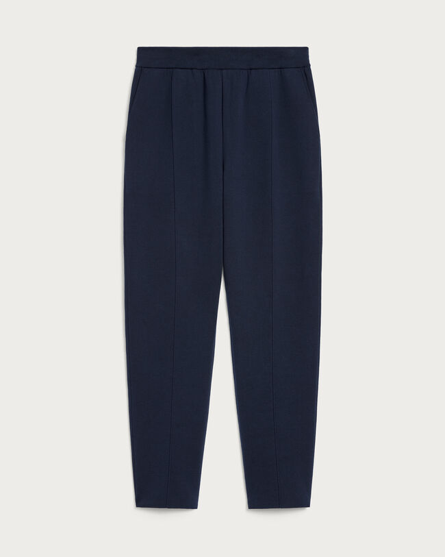 Double Face Knitted Pants, Cold Night Blue, hi-res