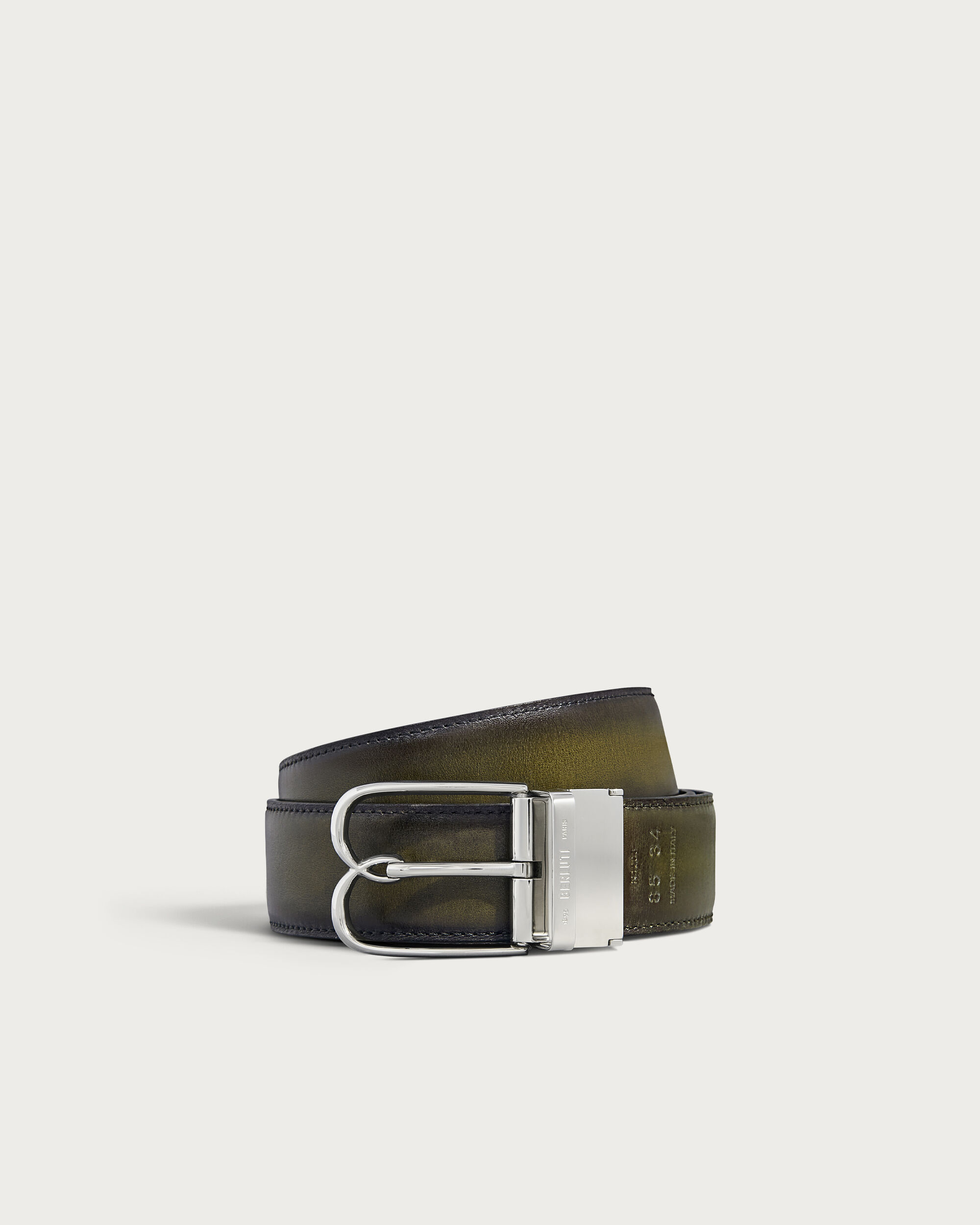 B Volute Reversible Belt, Nero Grigio & Nero Caviar, hi-res